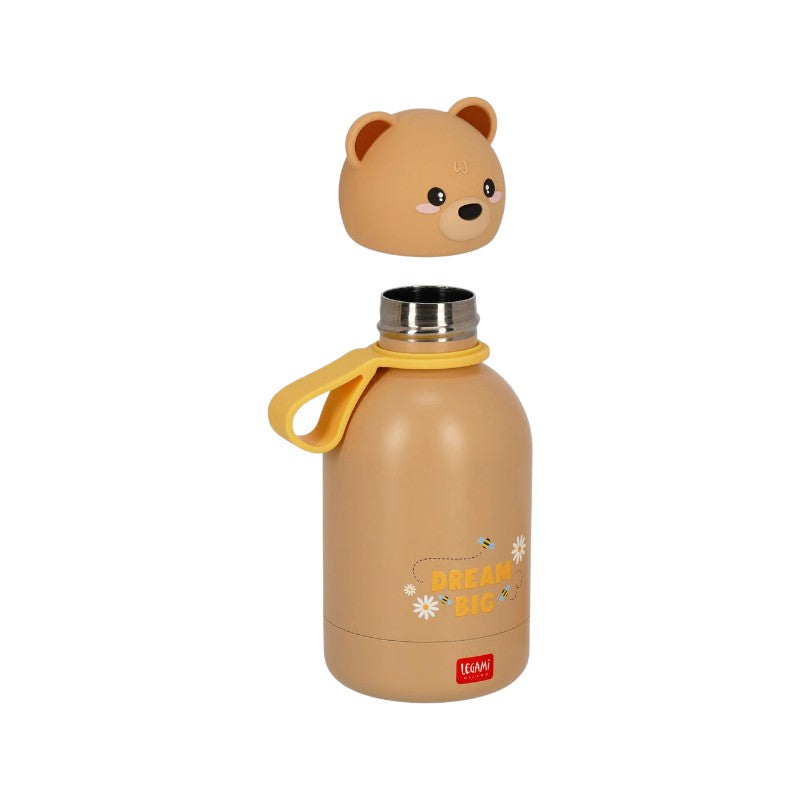 Bellissima borraccia termica super resistente a tema orsetto