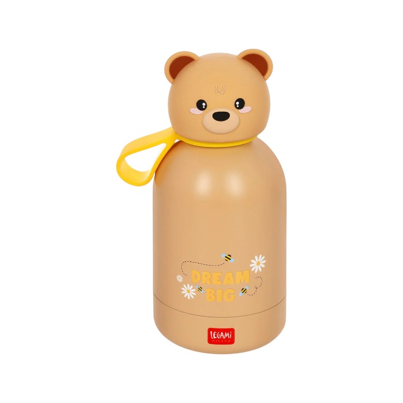 Bellissima borraccia termica super resistente a tema orsetto