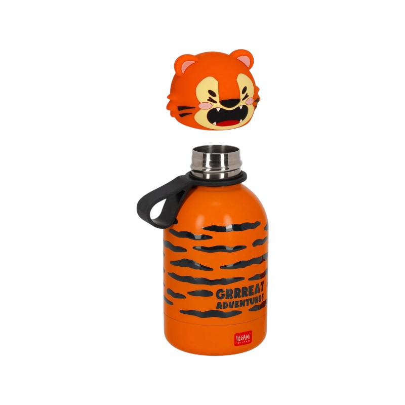 Bellissima borraccia termica super resistente a tema tigre