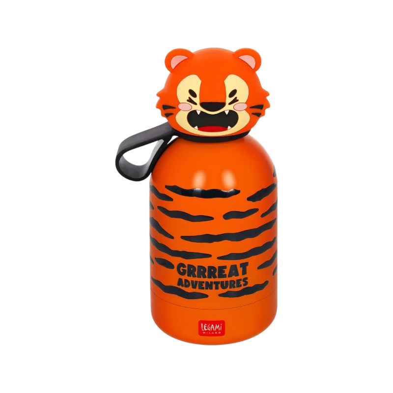 Bellissima borraccia termica super resistente a tema tigre