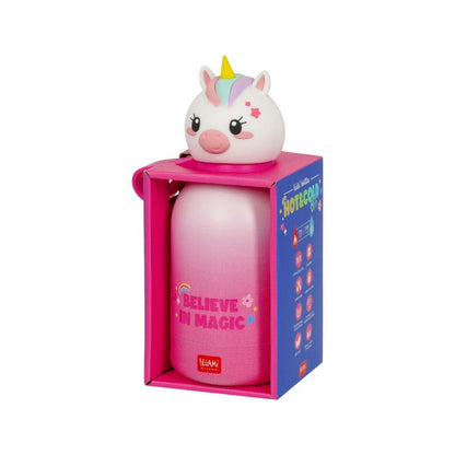 Bellissima borraccia termica super resistente a tema unicorno