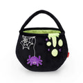 Borsa calderone Halloween Legami Spooky Vibes: peluche nero con ragnatela, ragno e pozione fosforescente. La trick or treat bag perfetta! 