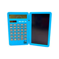 Calcolatrice con tablet lcd lavagnetta scrivi e cancella, tinta unita limited edition bubble tea