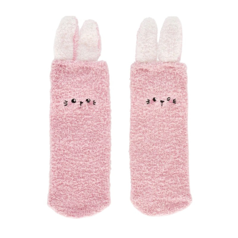 Calzini antiscivolo Legami Coniglio rosa con orecchie in rilievo: morbidi ed elastici, taglie 26-34 e 35-42. Scoprili su Viano Shop!