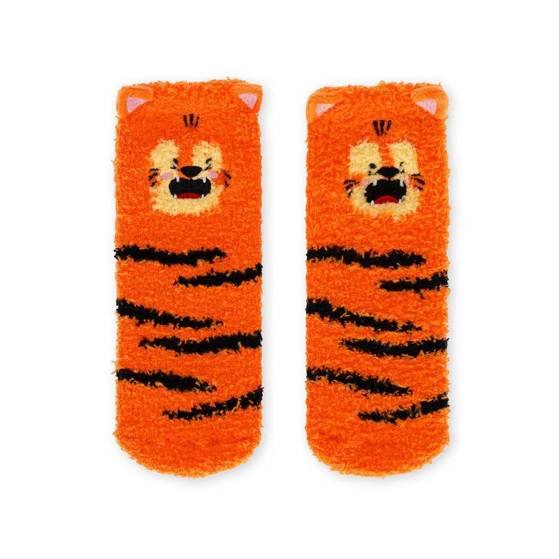 Calze antiscivolo Legami Tigre in tessuto elasticizzato con suola antiscivolo, design kawaii. Comfort e sicurezza per bambini! Scoprile