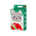 Calzini antiscivolo di Natale Legami Gatto vestito da Babbo Natale: morbidi ed elastici con orecchiette, taglia 35-42. Su Viano Shop!