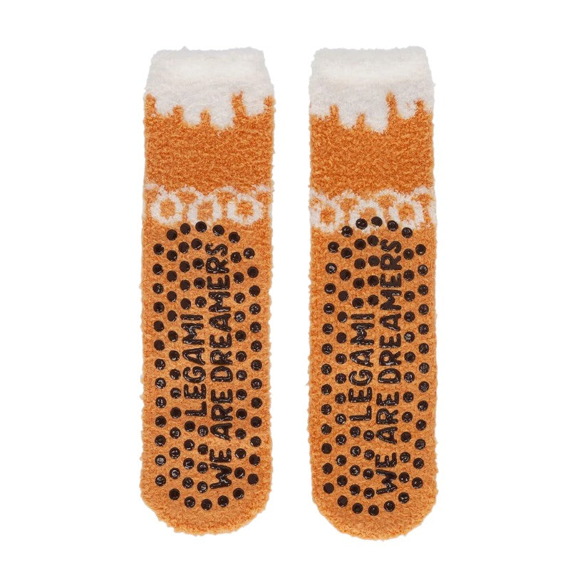Calzini antiscivolo di Natale Legami Omino di Pan di Zenzero con glassa e faccino ricamato, morbidi, taglia 35-42. Su Viano Shop!