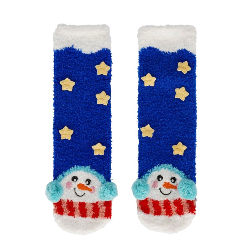 Calzini antiscivolo di Natale Legami Pupazzo di Neve con paraorecchie a pon pon: morbidi ed elastici, taglia 35-42. Su Viano Shop!