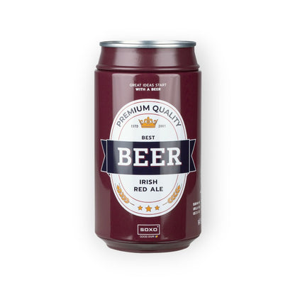 Fantastiche calze da uomo colorate e divertenti. Un paio di calzini da ragazzo a tema Birra rossa Irish Red Ale misura 40-45 racchiuse in una lattina di birra originale e divertente. Ottima idea regalo Gadget divertente