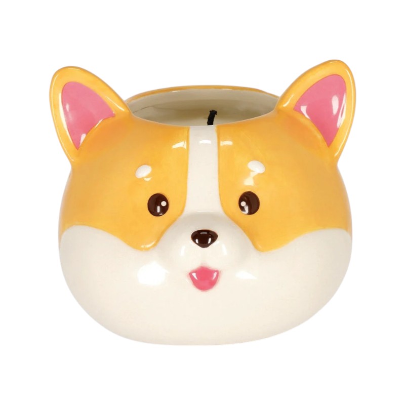 Candela profumata legami a tema corgie