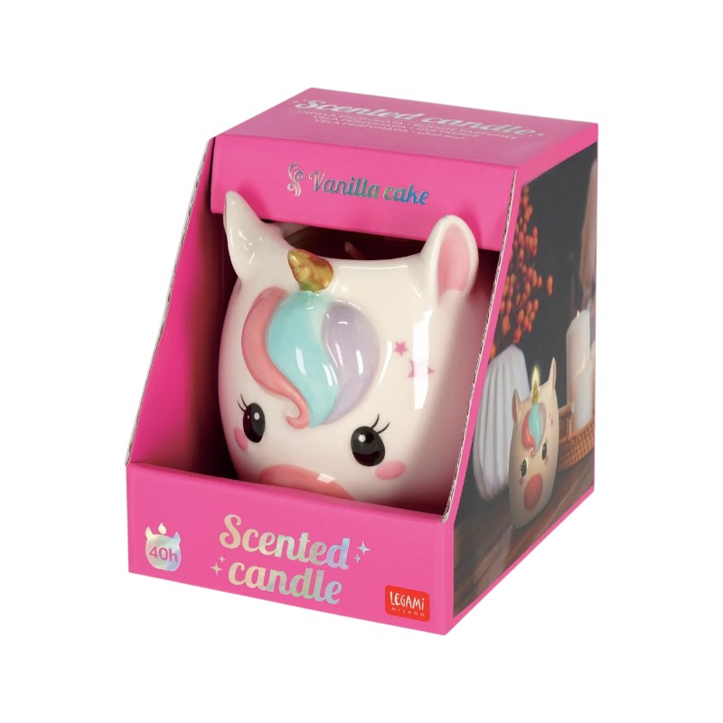 Candela profumata legami a forma di Unicorno