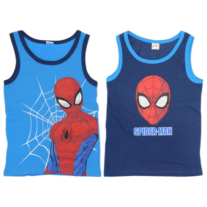 Bellissimo set composto da 2 canottiere estive per bambini a tema Marvel