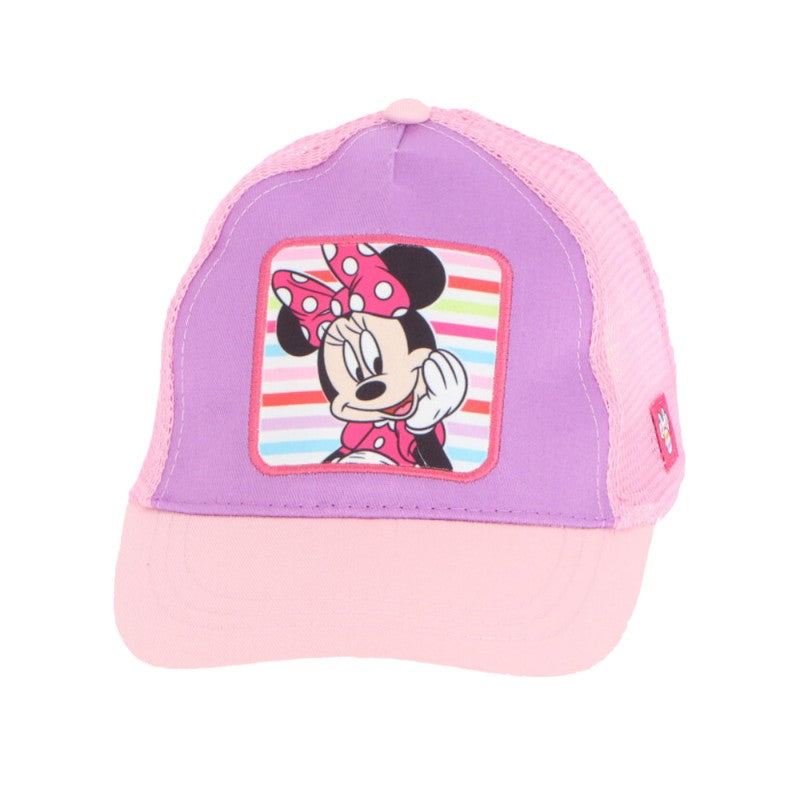 Bellissimo cappellino con retina a tema Minnie Mouse per bambini