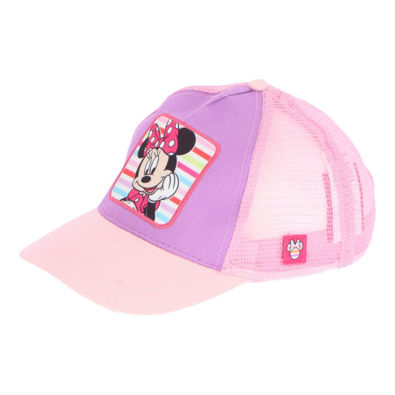 Bellissimo cappellino con retina a tema Minnie Mouse per bambini