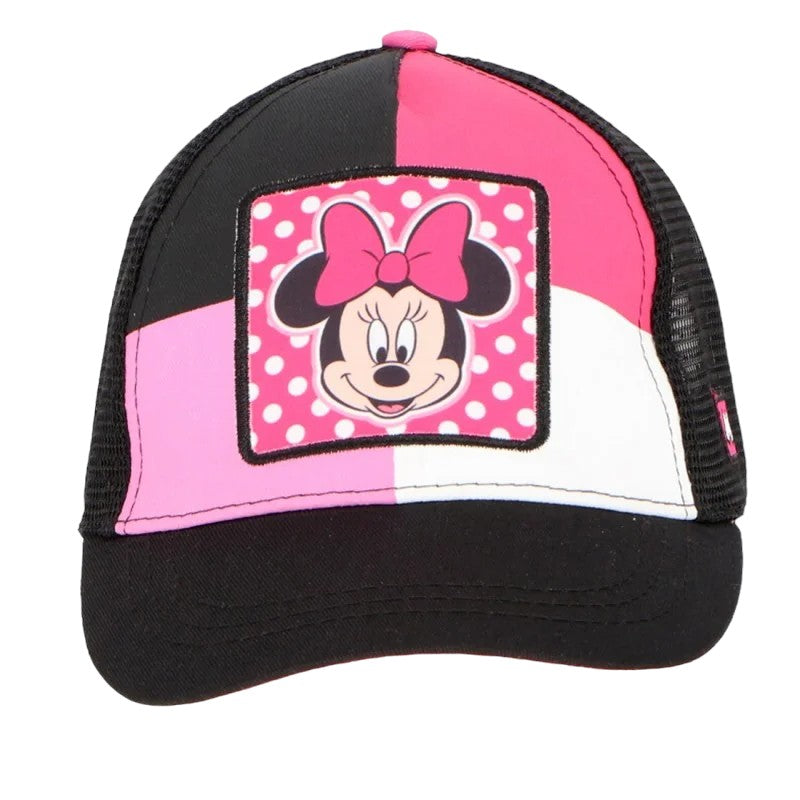 Bellissimo cappellino con retina a tema Minnie Mouse per bambini