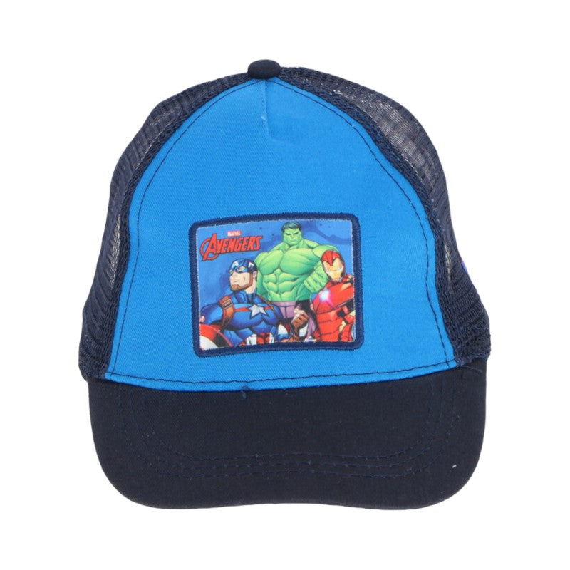 Bellissimo cappellino con retina a tema Avengers per bambini