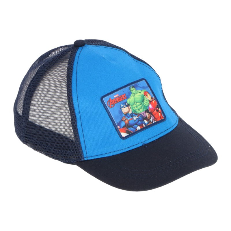 Bellissimo cappellino con retina a tema Avengers per bambini