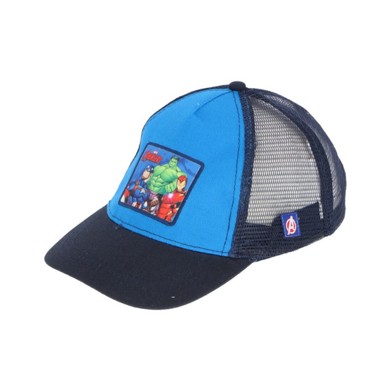 Bellissimo cappellino con retina a tema Avengers per bambini