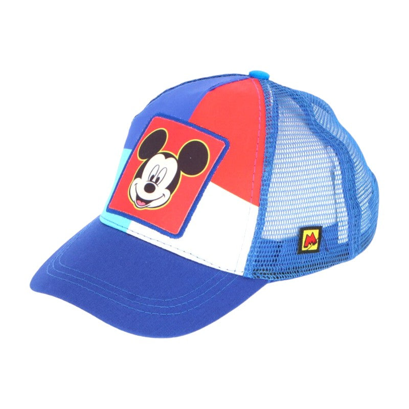 Bellissimo cappellino con retina a tema Topolino per bambini