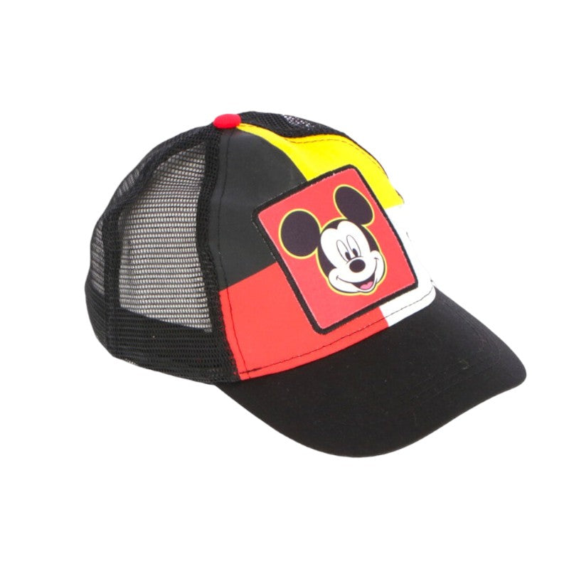 Bellissimo cappellino con retina a tema Topolino per bambini