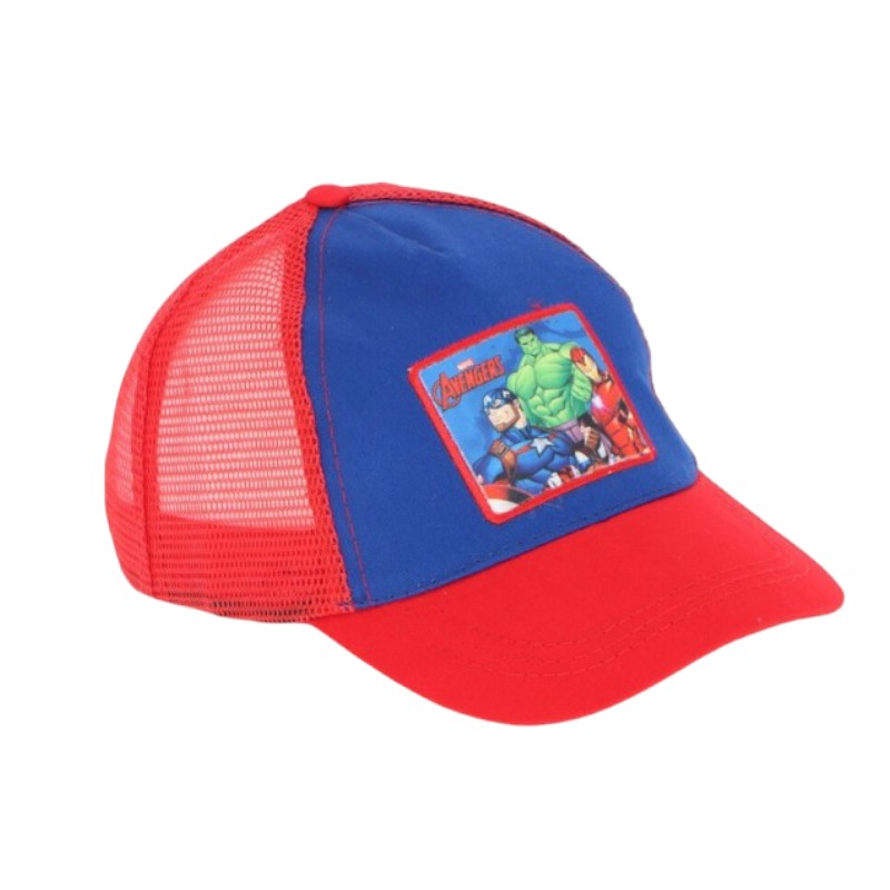 Bellissimo cappellino con retina a tema Avengers per bambini