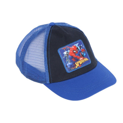 Bellissimo cappellino con retina a tema Spiderman per bambini