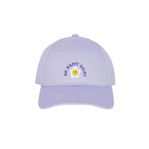 Cappellino Legami Oh Happy Daisy: cotone lilla pastello, margherita kawaii ricamata, chiusura regolabile taglia unica. Coordinato con la collezione. Scoprilo!
