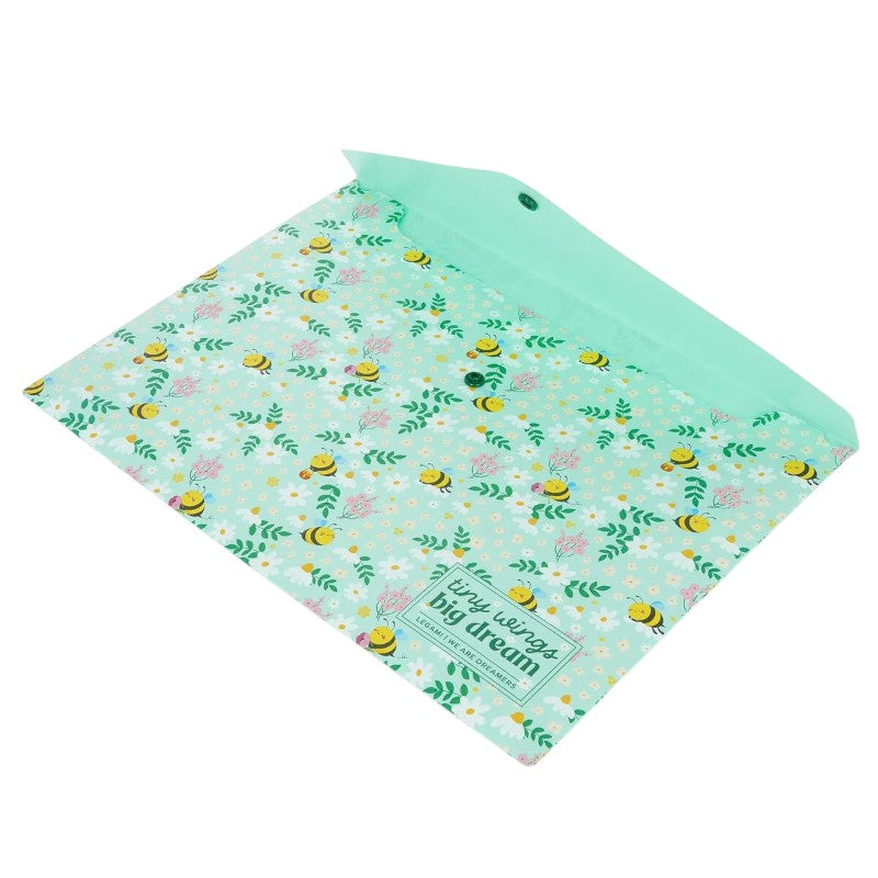 Cartellina portadocumenti A4 Legami Fold & Order — PP leggero, chiusura a bottone, grafica kawaii. Perfetta per scuola, università e ufficio. 