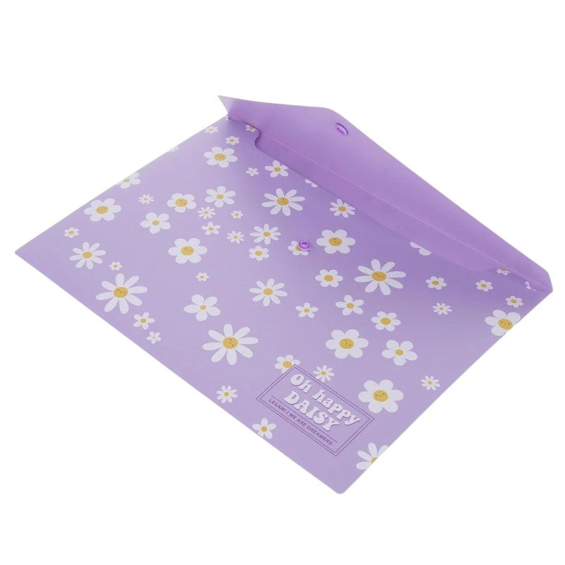 Cartellina portadocumenti A4 Legami Fold & Order — PP leggero, chiusura a bottone, grafica kawaii. Perfetta per scuola, università e ufficio. 