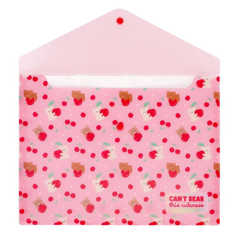 Cartellina portadocumenti A4 Legami Fold & Order — PP leggero, chiusura a bottone, grafica kawaii. Perfetta per scuola, università e ufficio. 