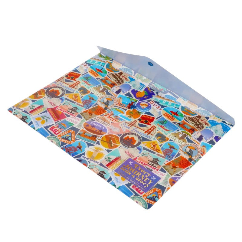 Cartellina portadocumenti A4 Legami Fold & Order — PP leggero, chiusura a bottone, grafica kawaii. Perfetta per scuola, università e ufficio. 
