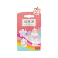 Set 4 mollette per capelli Legami Unicorno con unicorno, arcobaleno e stelline pastello: mini clip kawaii per acconciature magiche. Su Viano Shop!