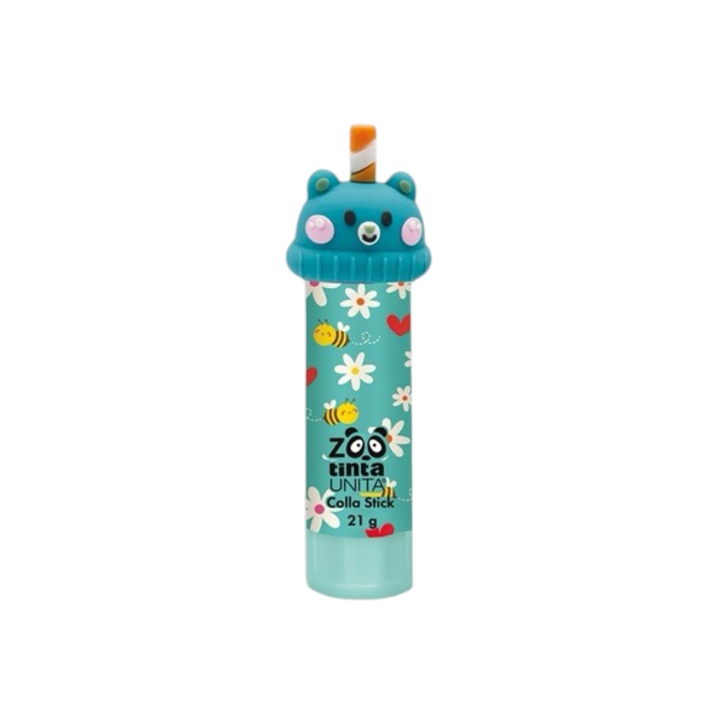 Colla stick tinta unita limited edition bubble tea con tappo kawaii