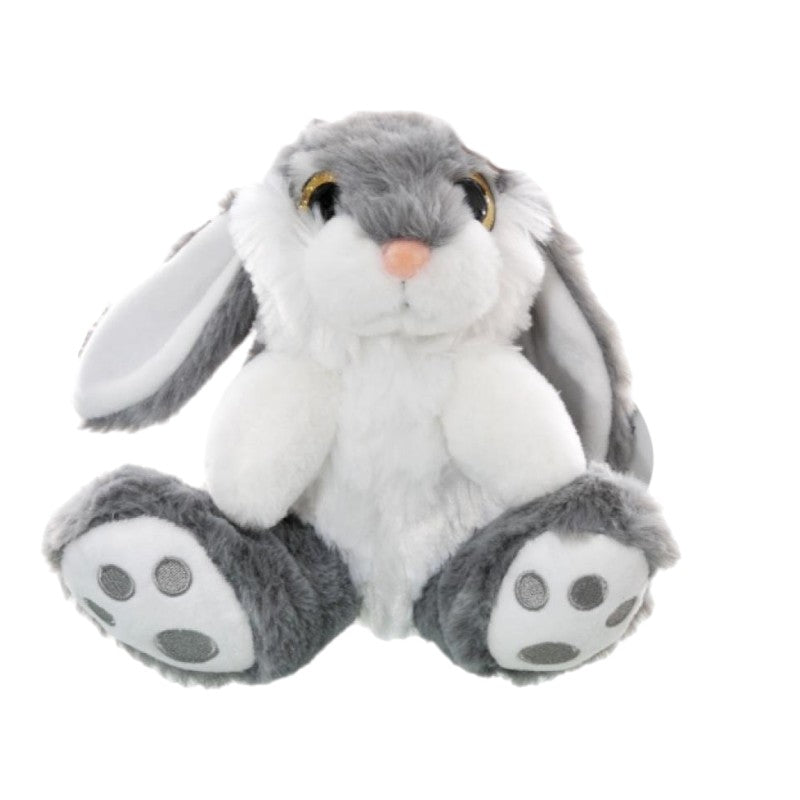 Bellissimo peluche di Pasqua a forma di coniglietto con orecchie lunghe.