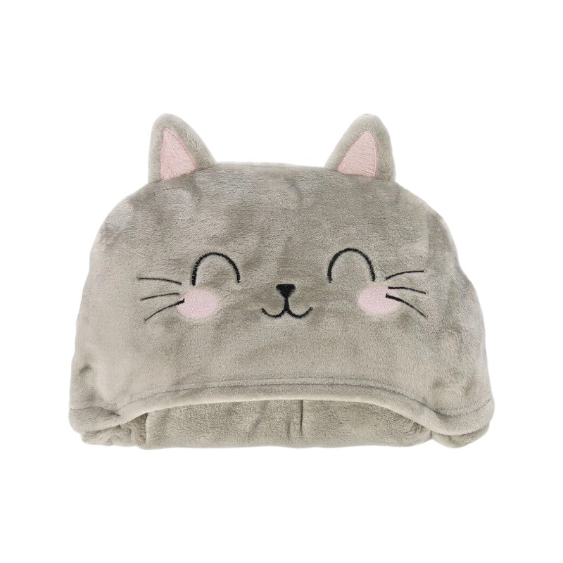 Coperta con cappuccio Legami Cosy Hugs Gatto grigia con orecchie e musetto kawaii: morbida e avvolgente per divano e relax. Scoprila su Viano Shop!