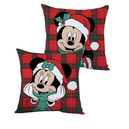 Cuscino quadrato sfoderabile a tema Minnie &amp; Topolino Christmas