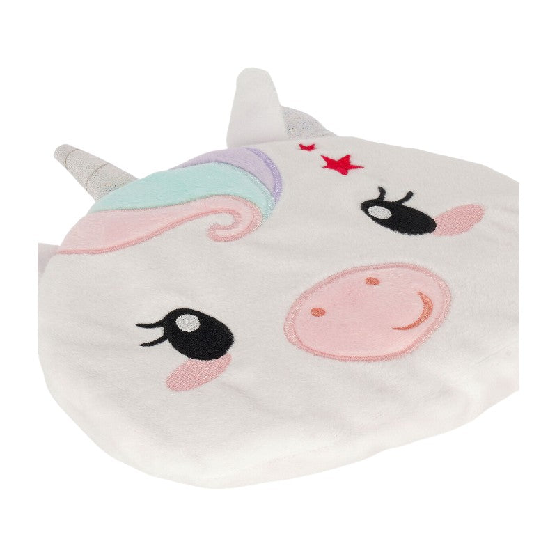 Cuscino termico Legami Unicorno con semi di lino e lavanda, uso caldo e freddo. Mini Warm Cuddles per relax naturale kawaii. Scoprilo ora!