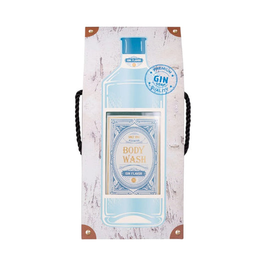 Divertentissimo docciaschiuma a forma di una bottiglia di Gin, con scatola regalo