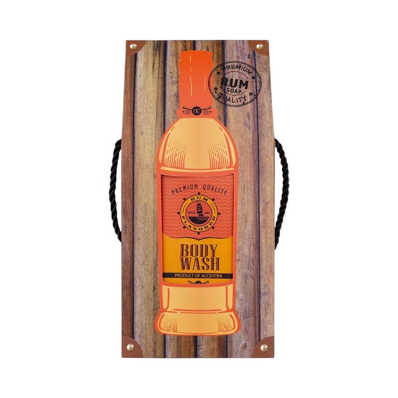 Divertentissimo docciaschiuma a forma di una bottiglia di Rum, con scatola regalo