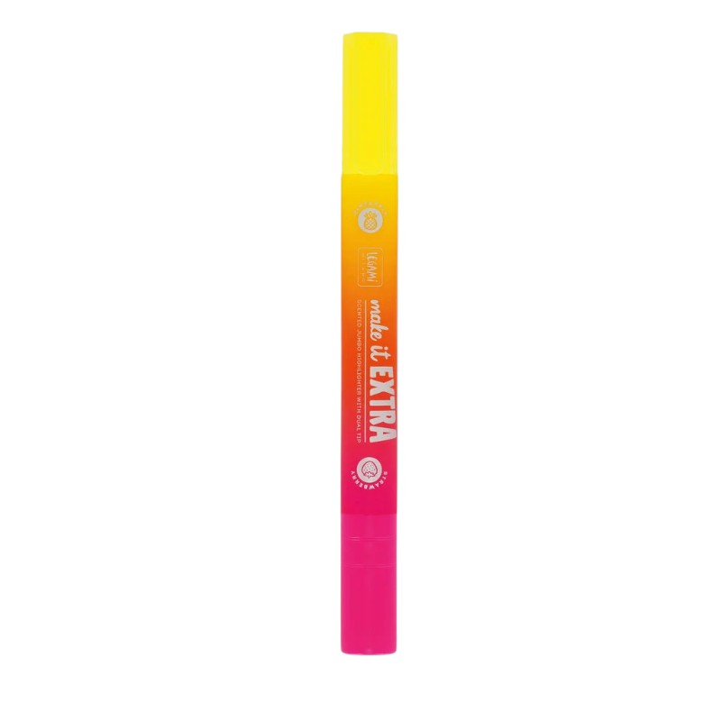 Evidenziatore profumato Legami Make it Extra a doppia punta: 2 colori fluo e 2 profumi fruttati in un solo evidenziatore. Su Viano Shop!