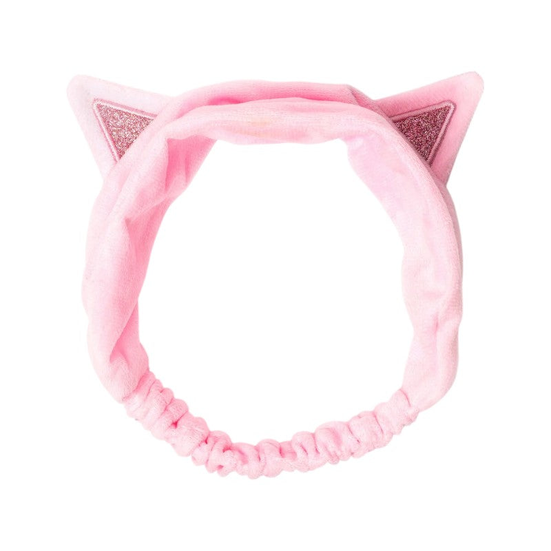 Bellissima fascia raccogli capelli per trattamenti viso a tema gattino