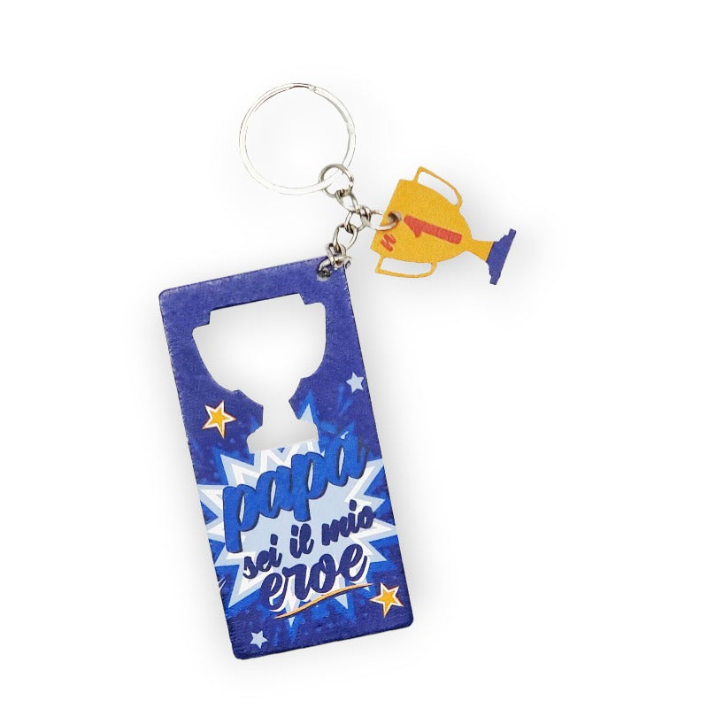 Portachiavi Papà In Acciaio Inox – Regalo Per Festa Del Papà, Compleanno, Natale, Con Scritta Papà, Argento, Con Astuccio Regalo
