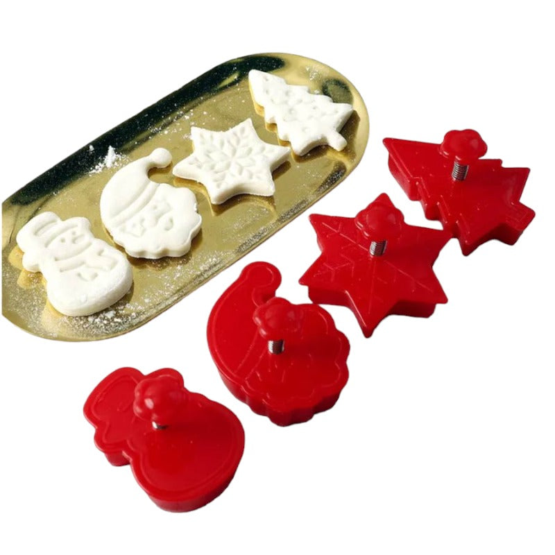 Bellissimo set composto da 4 formine per biscotti natalizi