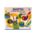 Giotto Electric Drawing Set by Stilnovo: temperamatite e gomma elettrici, aspirabriciole e 12 pastelli Stilnovo. Su Viano Shop!