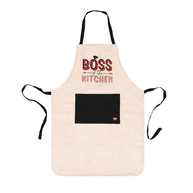 Fantastico grembiule da cucina da adulto con la scritta "Boss of the kitchen"