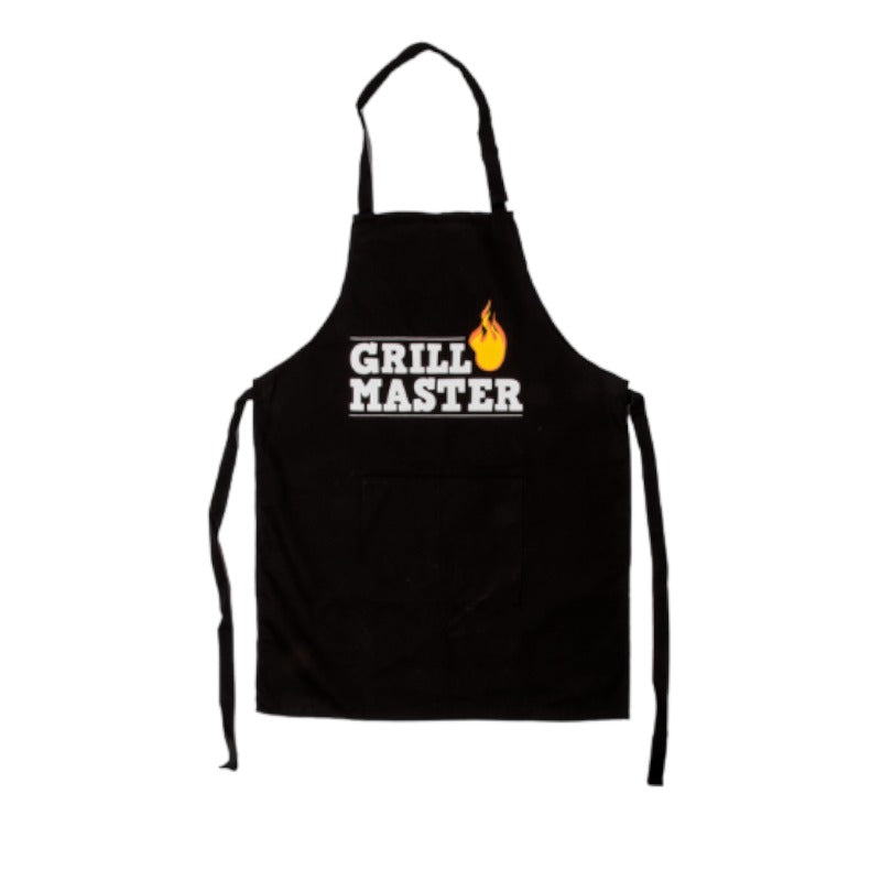 Grembiule nero da uomo per grigliata. Scritta: Grill Master