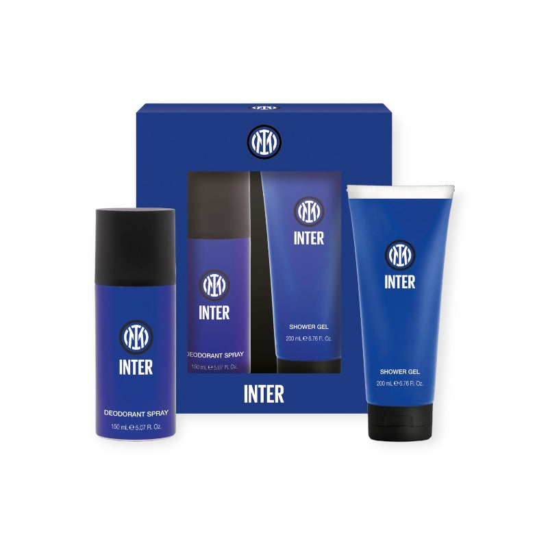 Set regalo Inter fc composto da docciaschiuma e deodorante