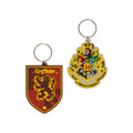 Kit composto da due portachiavi a tema Harry Potter. Il primo rappresenta il logo del Grifondoro ed il secondo il logo di Hogwarts