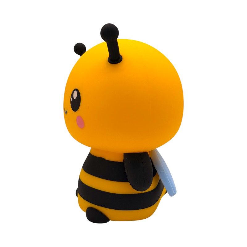 Lampada da comodino per bambini in silicone morbido con cambio colore LED
