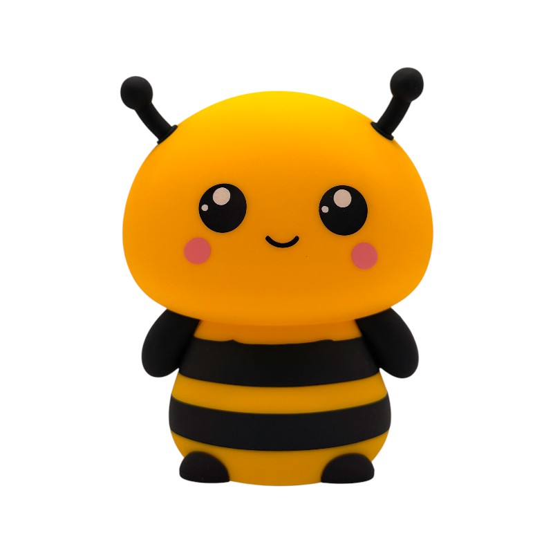 Lampada da comodino per bambini in silicone morbido con cambio colore LED